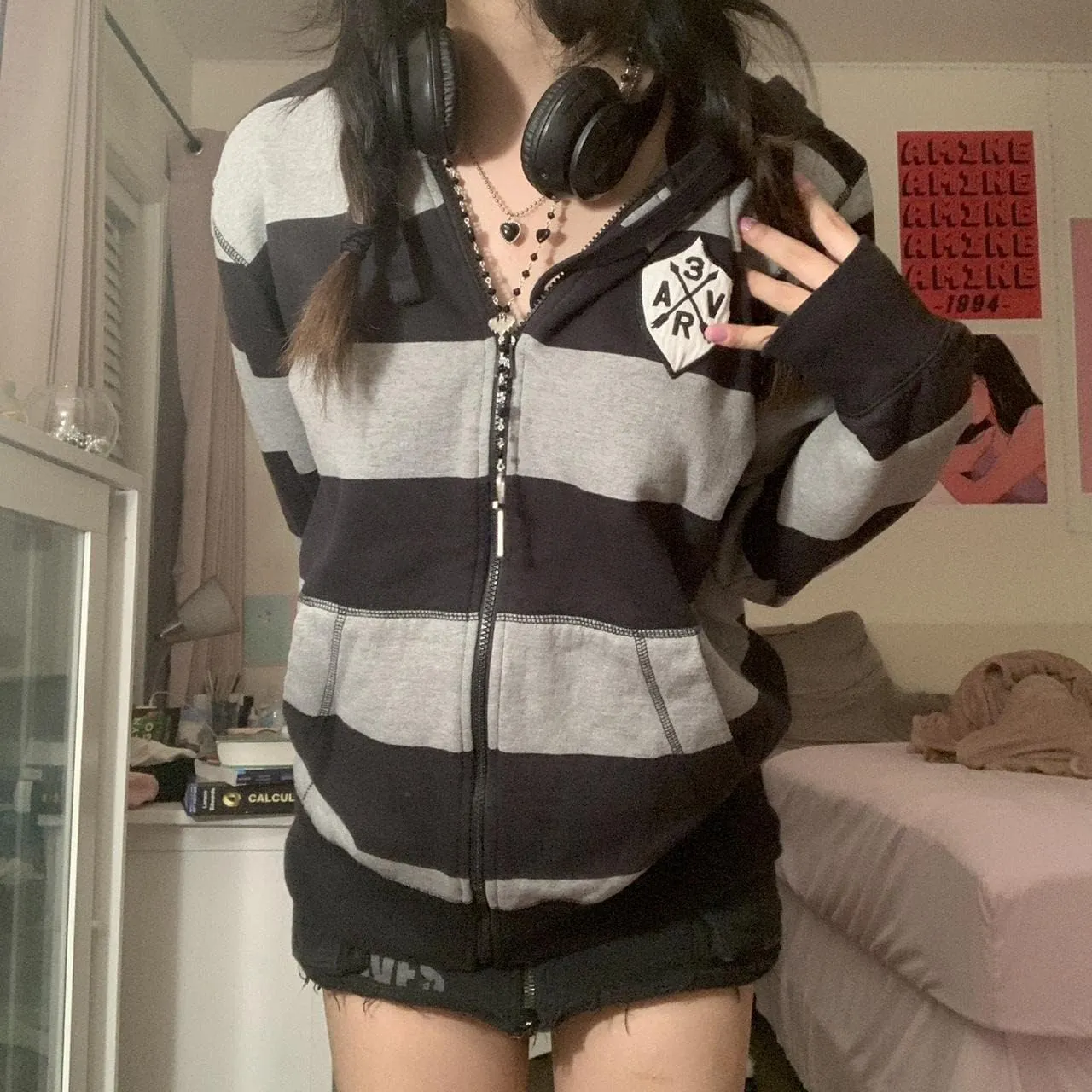 Women Men Oversized Y2K Zip Up Sweatshirt Hoodie Jacket Halloween Skeleton Print Coat Aesthetic Streetwear Top