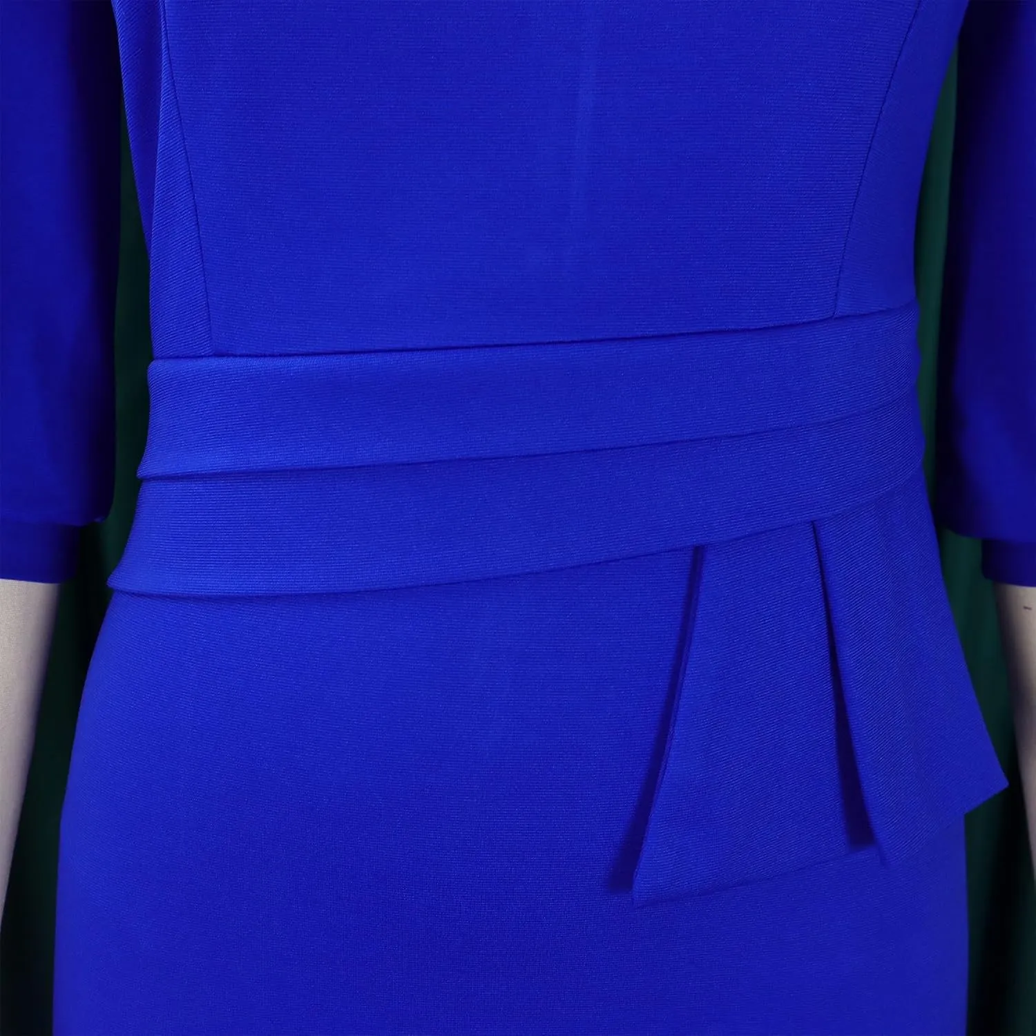 Women's 2024 Summer New Round Neck Pleated Temperament Fashionable Pencil Skirt