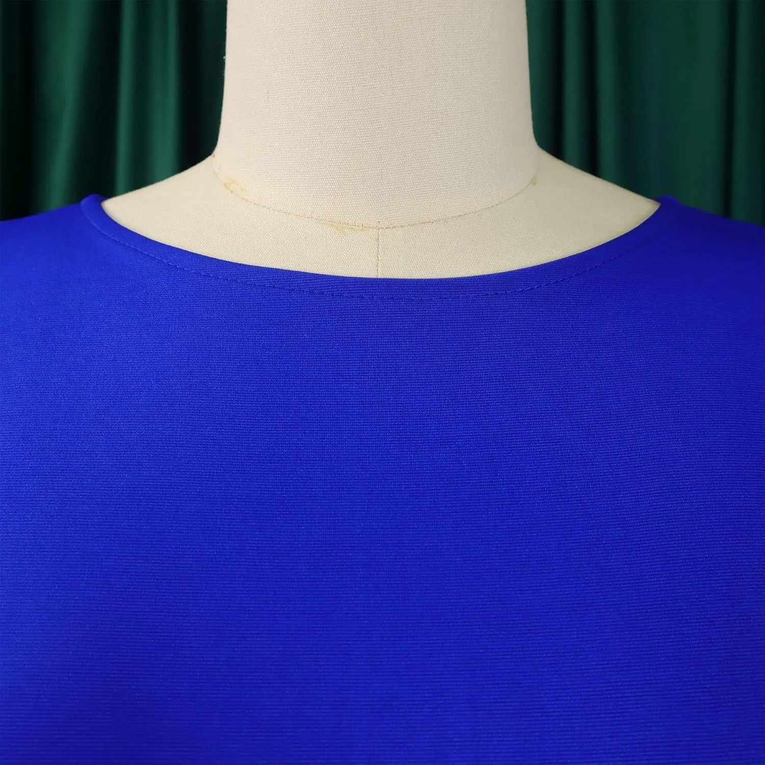 Women's 2024 Summer New Round Neck Pleated Temperament Fashionable Pencil Skirt