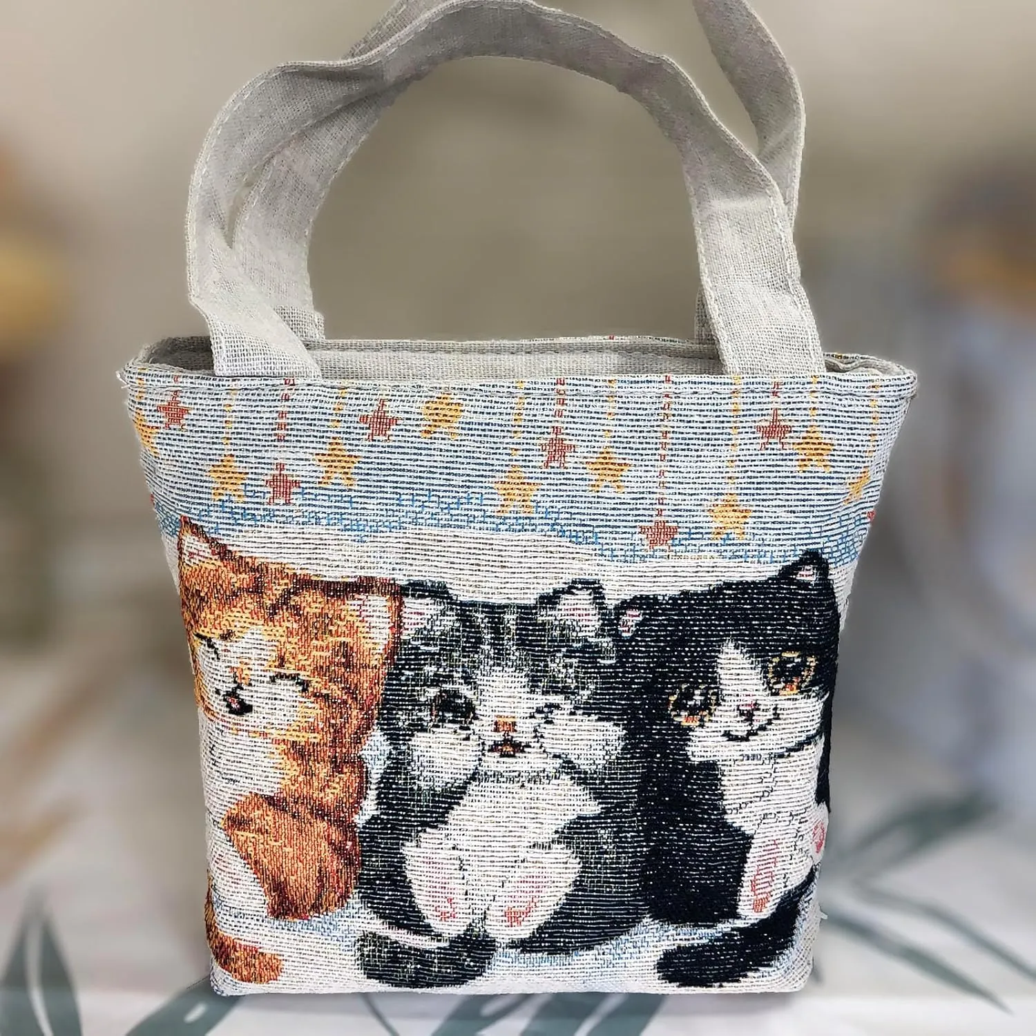 Women's Embroidered Small Handbag, Simple and Fashionable Wrist Bag, Cosmetics, Key Storage Bags, Suitable for Shopping, Work