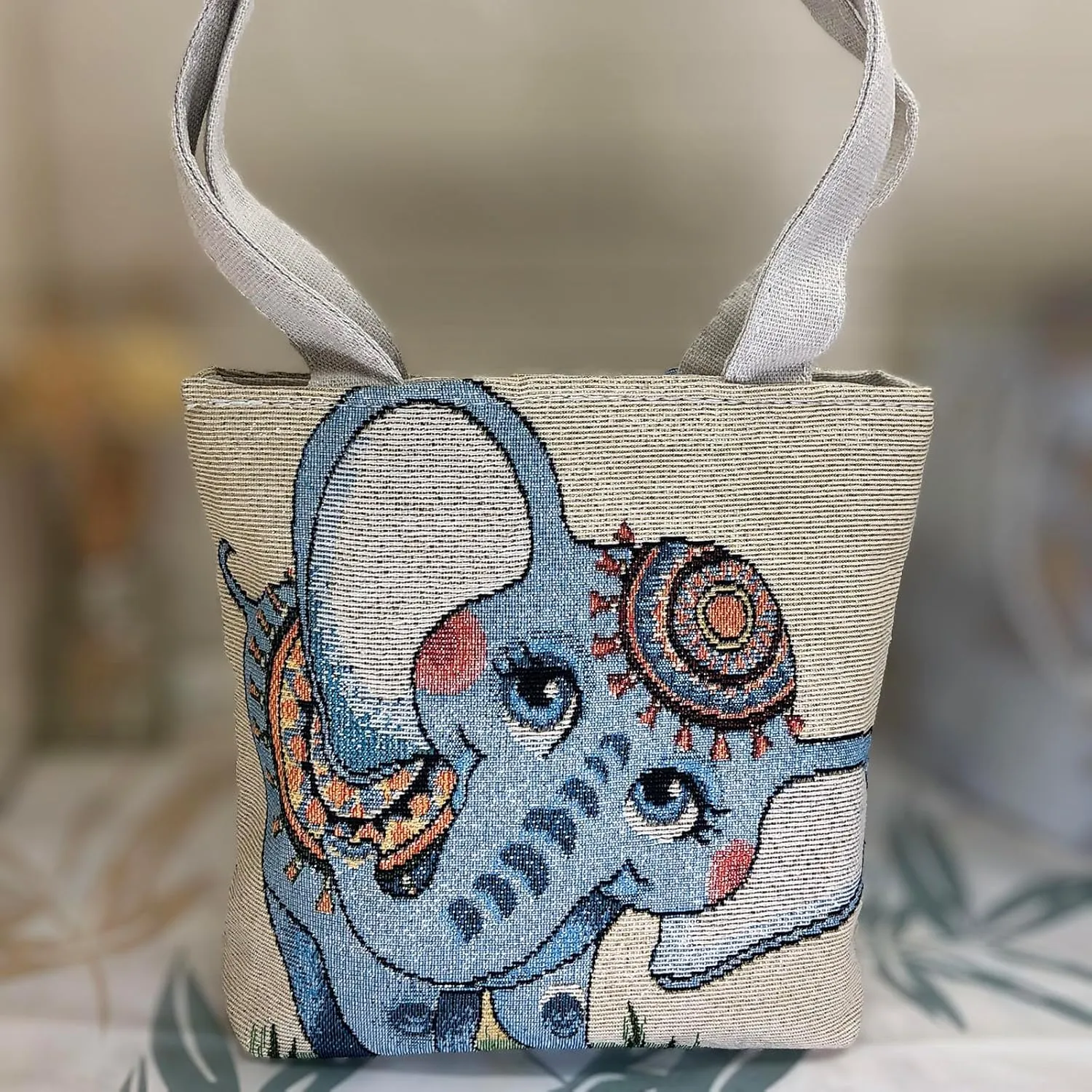 Women's Embroidered Small Handbag, Simple and Fashionable Wrist Bag, Cosmetics, Key Storage Bags, Suitable for Shopping, Work