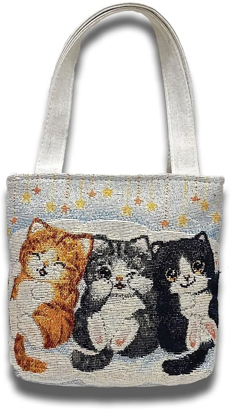Women's Embroidered Small Handbag, Simple and Fashionable Wrist Bag, Cosmetics, Key Storage Bags, Suitable for Shopping, Work