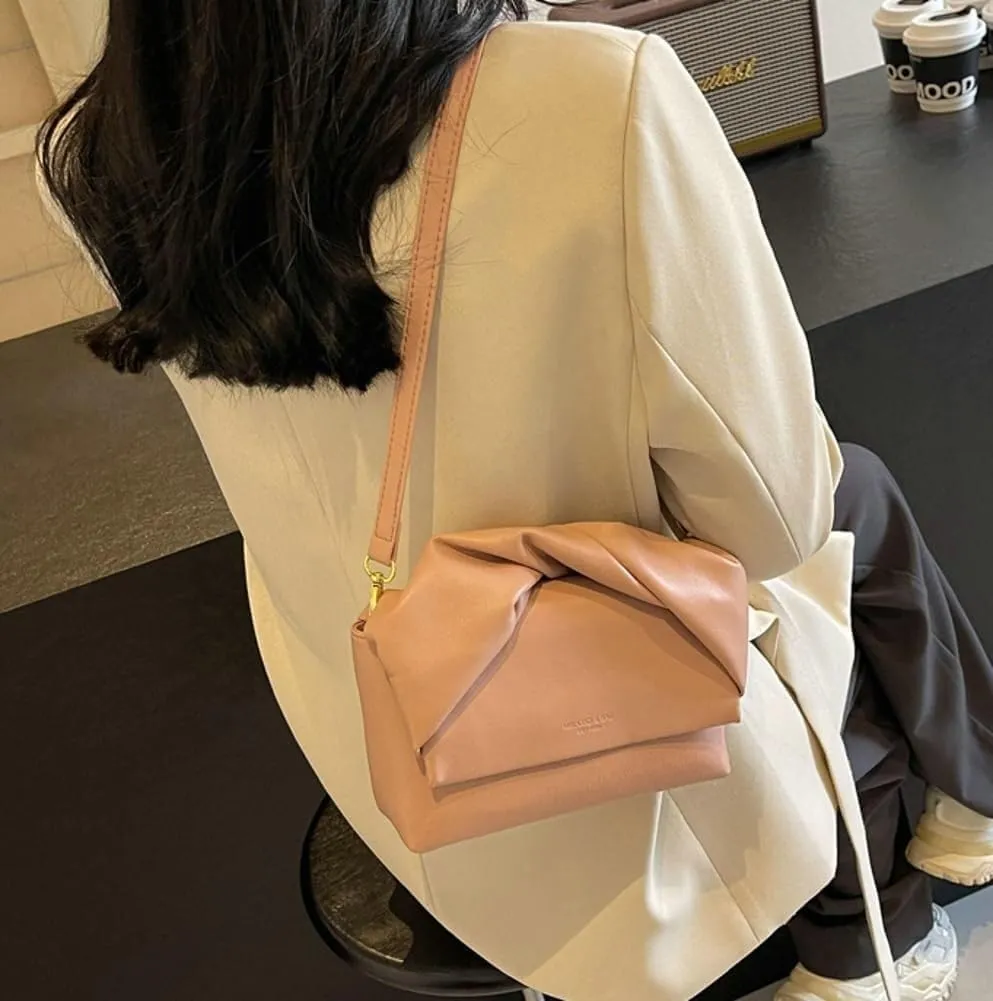 Women's Fashionable Small Vegan Leather Style Crossbody & Shoulder Hobo Tote Satchel Cute Handbag Purse for 2025