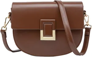 Womens Hobo Bag PU Leather Y2k Trendy Purse Retro Crossbody Handbag Fashionable Adjustable Shoulder Bag