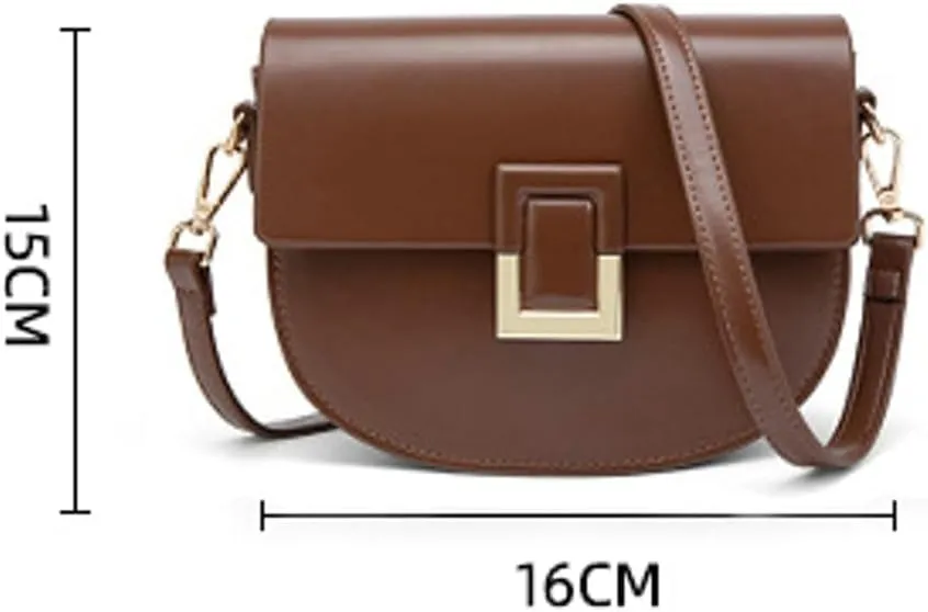 Womens Hobo Bag PU Leather Y2k Trendy Purse Retro Crossbody Handbag Fashionable Adjustable Shoulder Bag