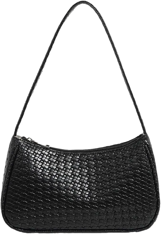 Womens Hobo Handbag Fashionable Woven Tote Bag 2025 Trendy Designer PU Leather Shoulder Bag Purse