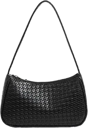 Womens Hobo Handbag Fashionable Woven Tote Bag 2025 Trendy Designer PU Leather Shoulder Bag Purse