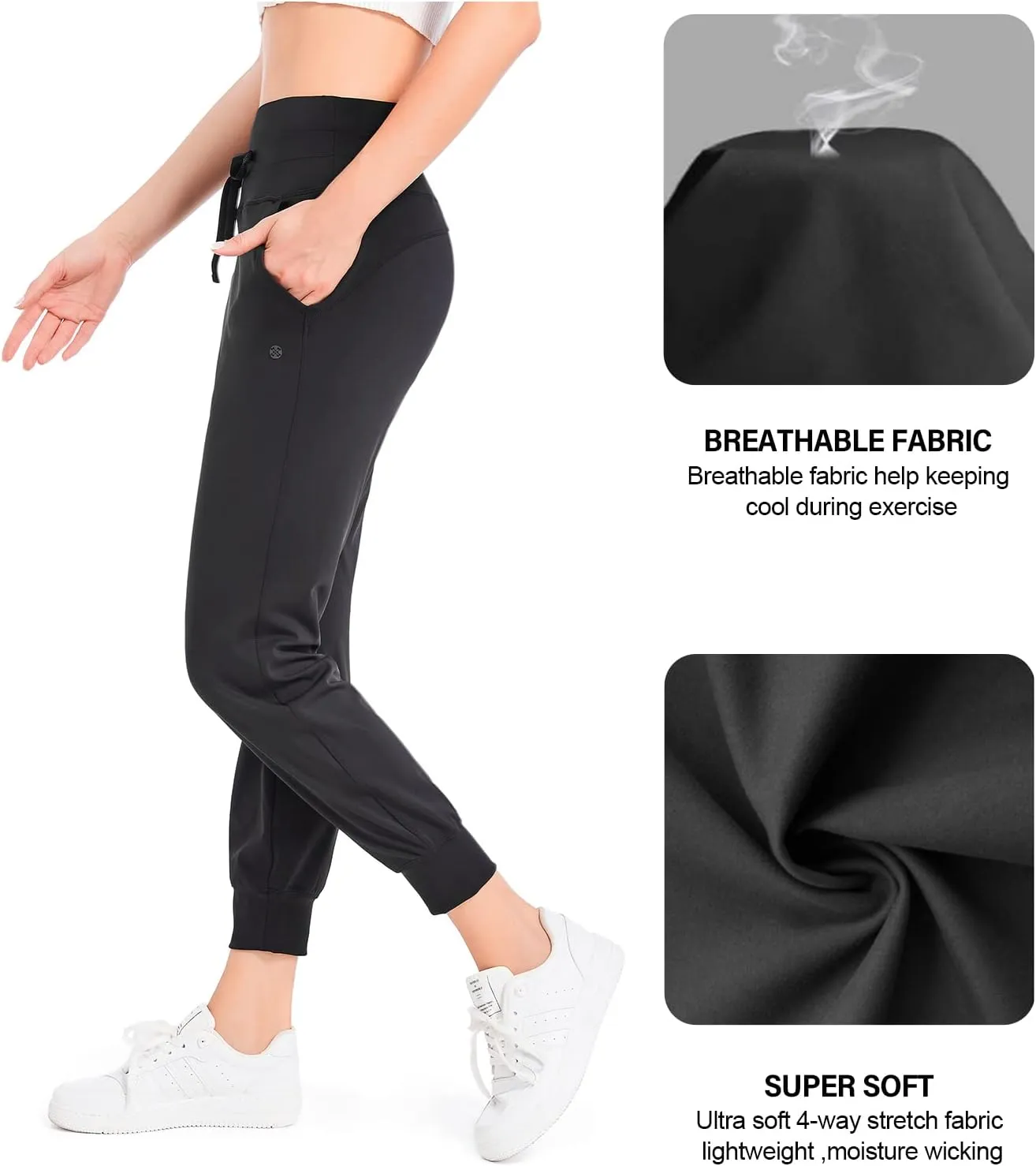 Women's Joggers Pants Lightweight Running Sweatpants with Pockets Athletic Tapered Casual Pants for Workout,Lounge