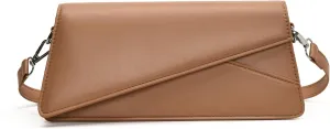 Women's Retro Simple Adjustable Shoulder Strap Handbag Fashionable Bag Cover Style Single Shoulder Crossbody Bag