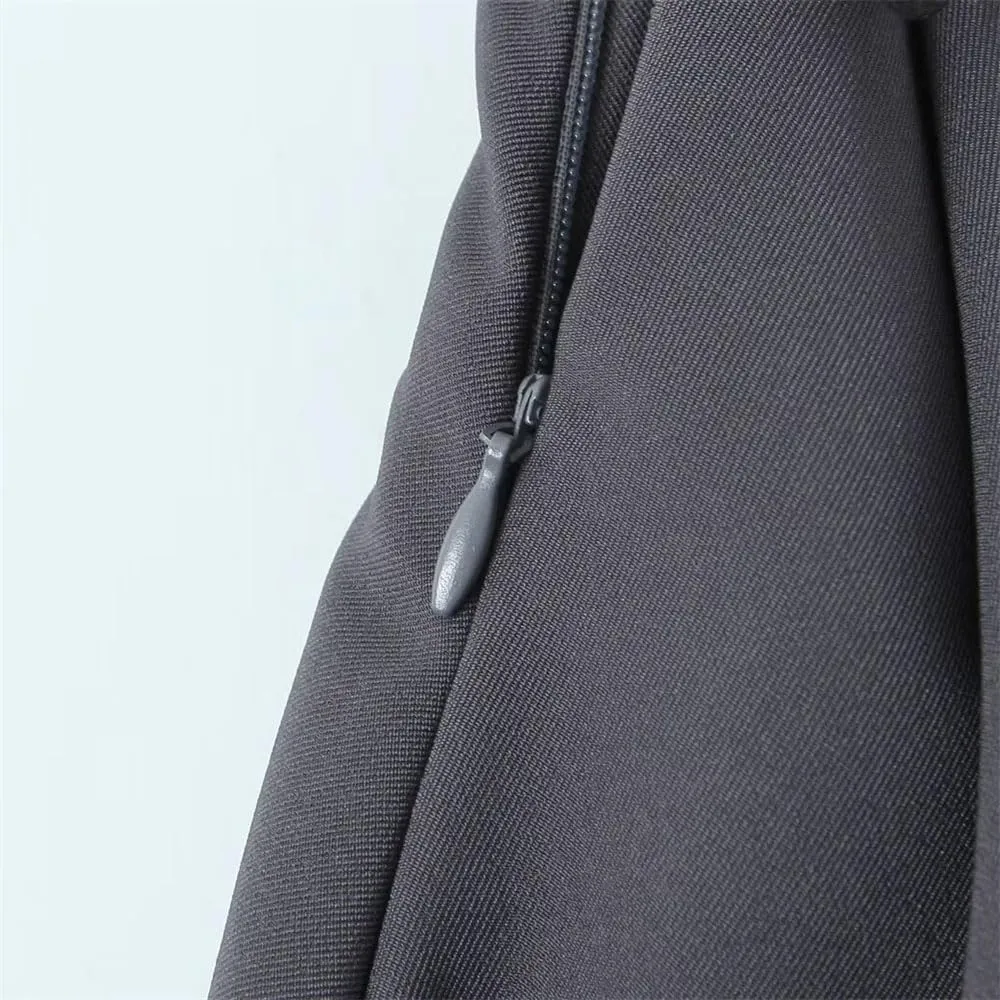 Women's Slim Fit Double Layer Half Pleated Skirt High Waisted A Line Casual Mini Skirts