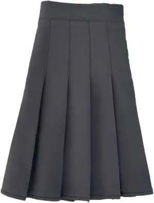 Women's Summer Solid Color A Line Pleated Skirts High Waist Mini Pleated Skirt
