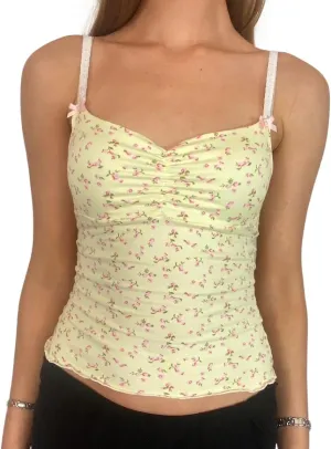 Womens Tank Tops Y2k Sexy Lace Spaghetti Strap Sleeveless Shirt Summer Going Out Slim Fit Crop Aesthetic Camisole