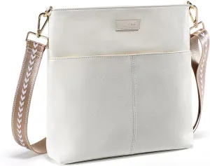 YaKuss Crossbody Bags for Women Casual Crossbody Travel Purses with iPad Pocket Fashionable PU Shoulder Handbags