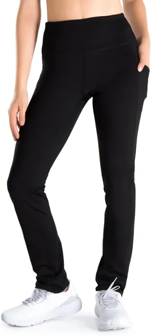 Yogipace 27"/29"/31"/33"/35"/37" Women's Fleece Lined Thermal Pants Yoga Straight Leg Winter Trousers