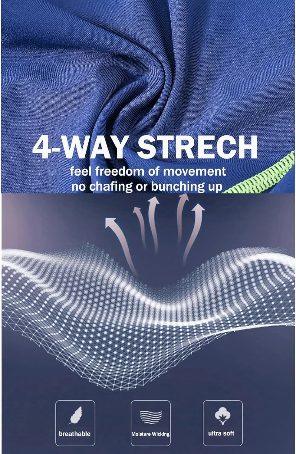 ZONBAILON Compression Pants Mens Tights Open Front Leggings Sports Base Layer Men Cold Weather Athletic Thermal