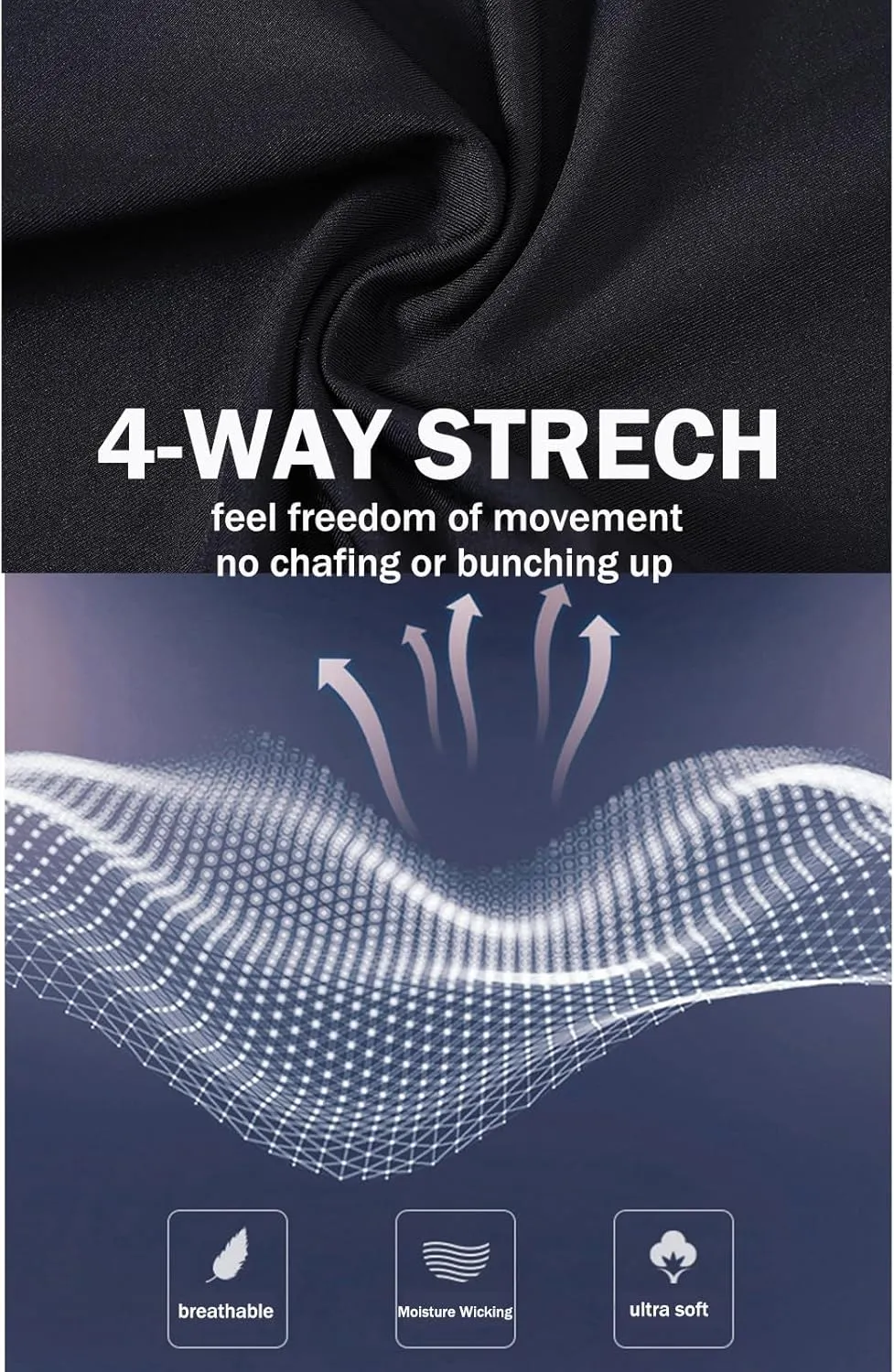 ZONBAILON Compression Pants Mens Tights Open Front Leggings Sports Base Layer Men Cold Weather Athletic Thermal